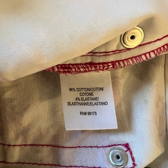 NWT W by Worth Hot Pink White Daisy Jean Skirt - Picture 6 of 6